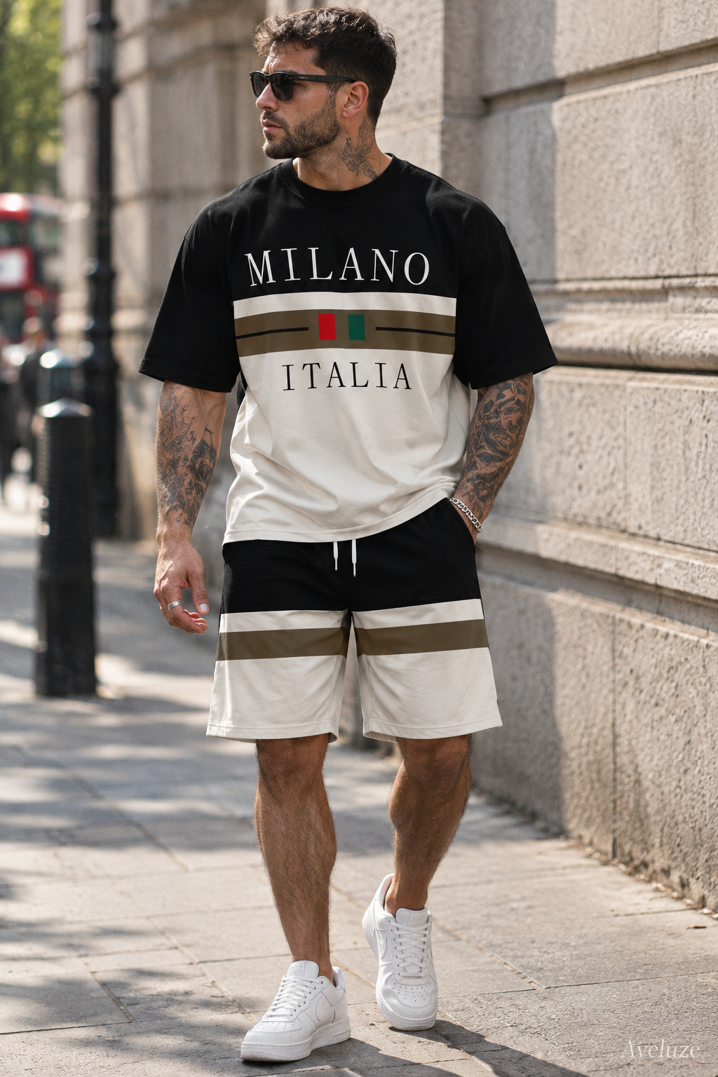 Conjunto Milano Italia off-white — street style Londres | Aveluze