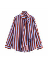 Blusa Listrada com Laço — Estilo Festival & Dia a Dia | Aveluze
