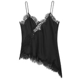 Camisole Assimétrica com Renda Y2K | Aveluze