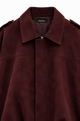 Bomber Burgundy Detalhe Zíper — Aveluze