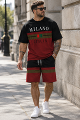 Conjunto Milano Italia vermelho — street style Londres | Aveluze
