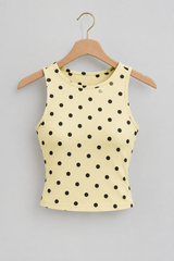 Regata Polka Dot Khaki Cabide — Aveluze