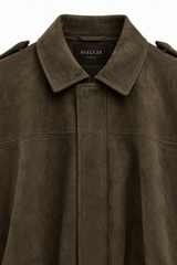 Bomber Dark Brown Detalhe Zíper — Aveluze