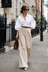 Camisa Branca Oversized Street Style — Aveluze