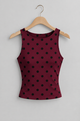 Regata Polka Dot Claret Cabide — Aveluze