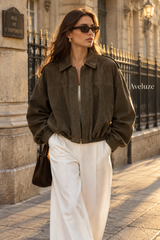 Bomber Dark Brown Modelo Europeu — Aveluze